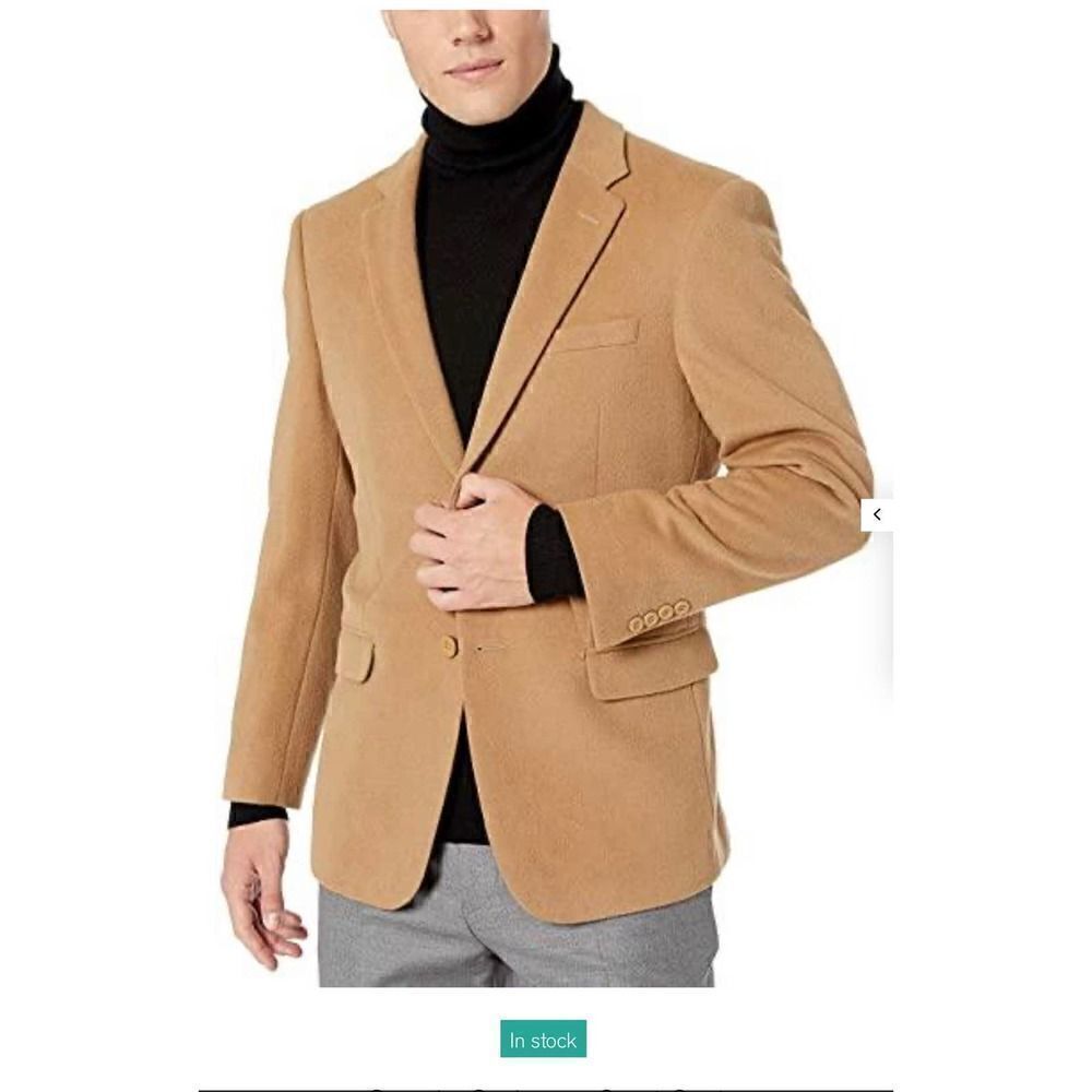 Camel hair 100% for Belk sport jacket blazer